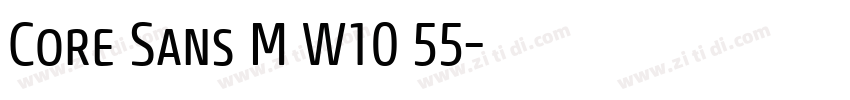 Core Sans M W10 55字体转换